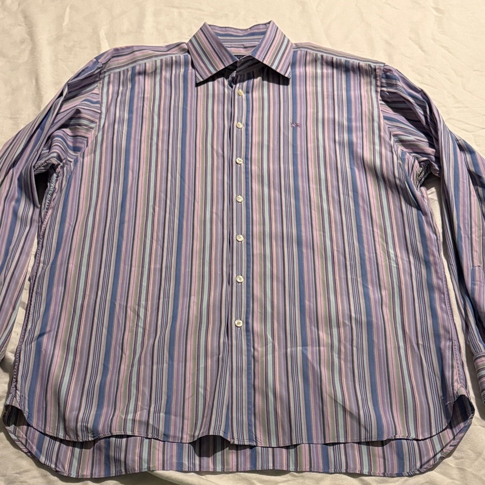 Burberry Multicolor Striped Dress Shirt